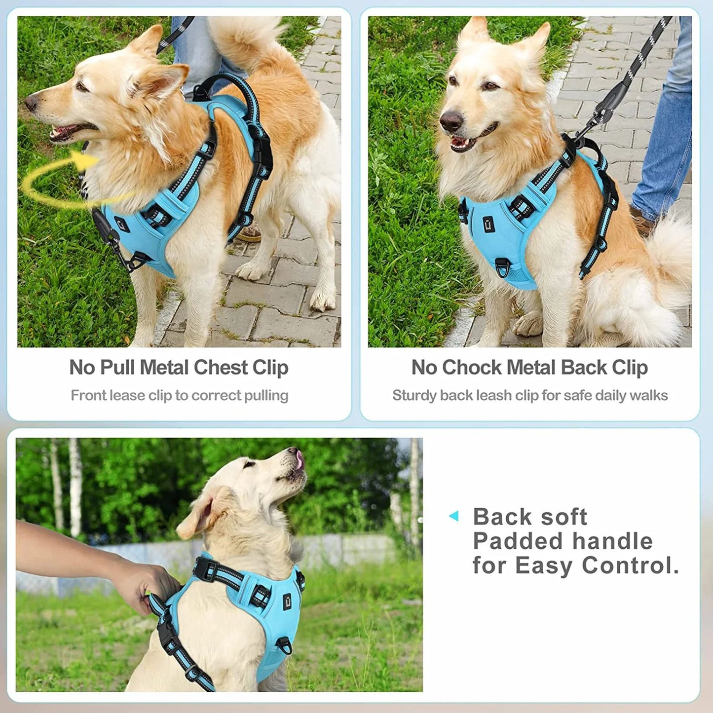 No Pull Soft Padded Dog Harness Vest
